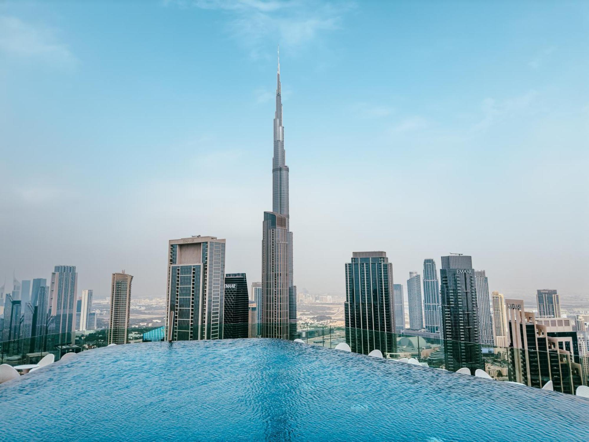 Aliving Luxury 2Br With Infinity Pool At Paramount Hotel Midtown Close To Dubai Mall & Burj Khalifa Экстерьер фото